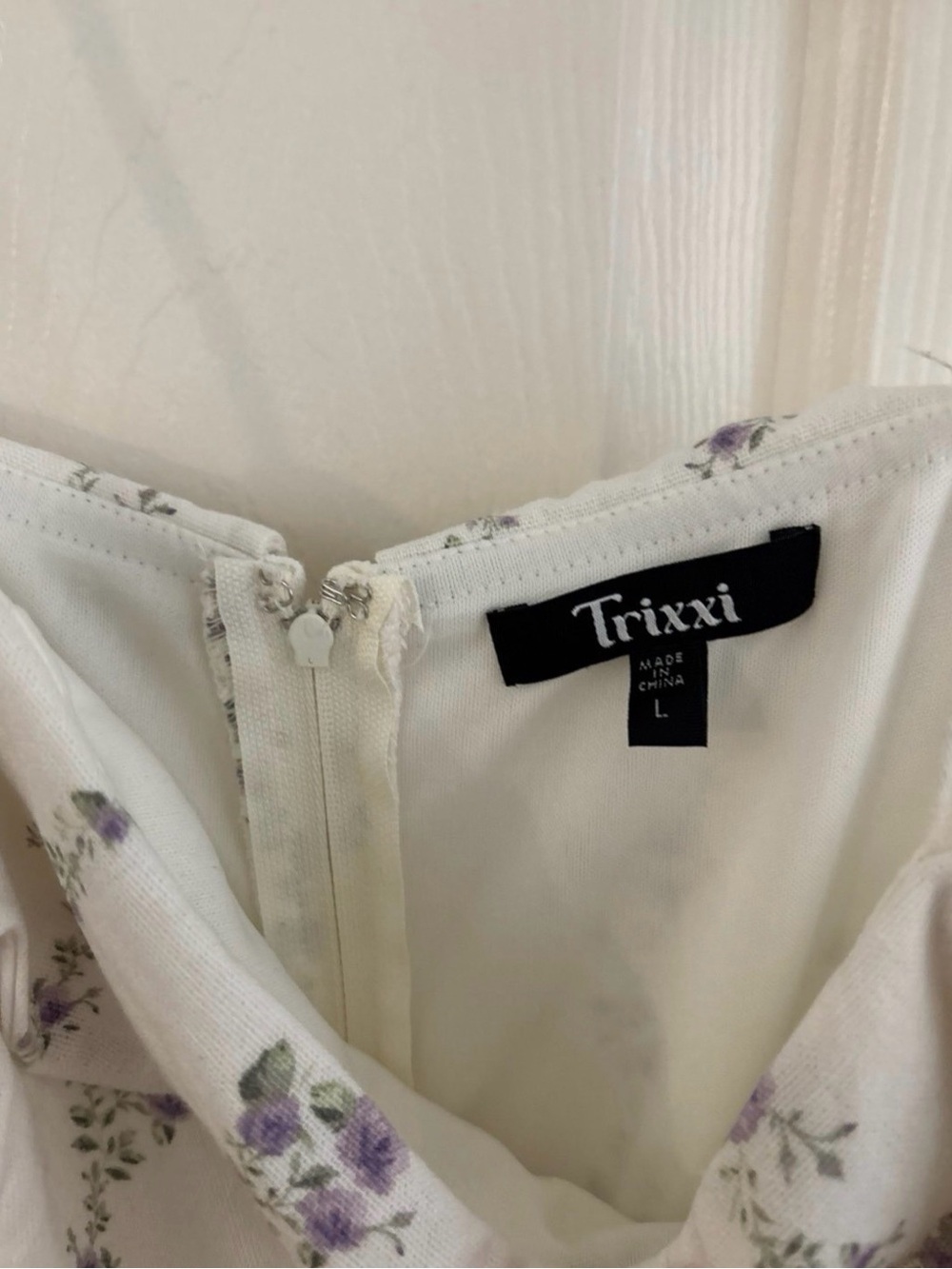 Ivory Floral Ruffle Sundress - Picture 4 of 4